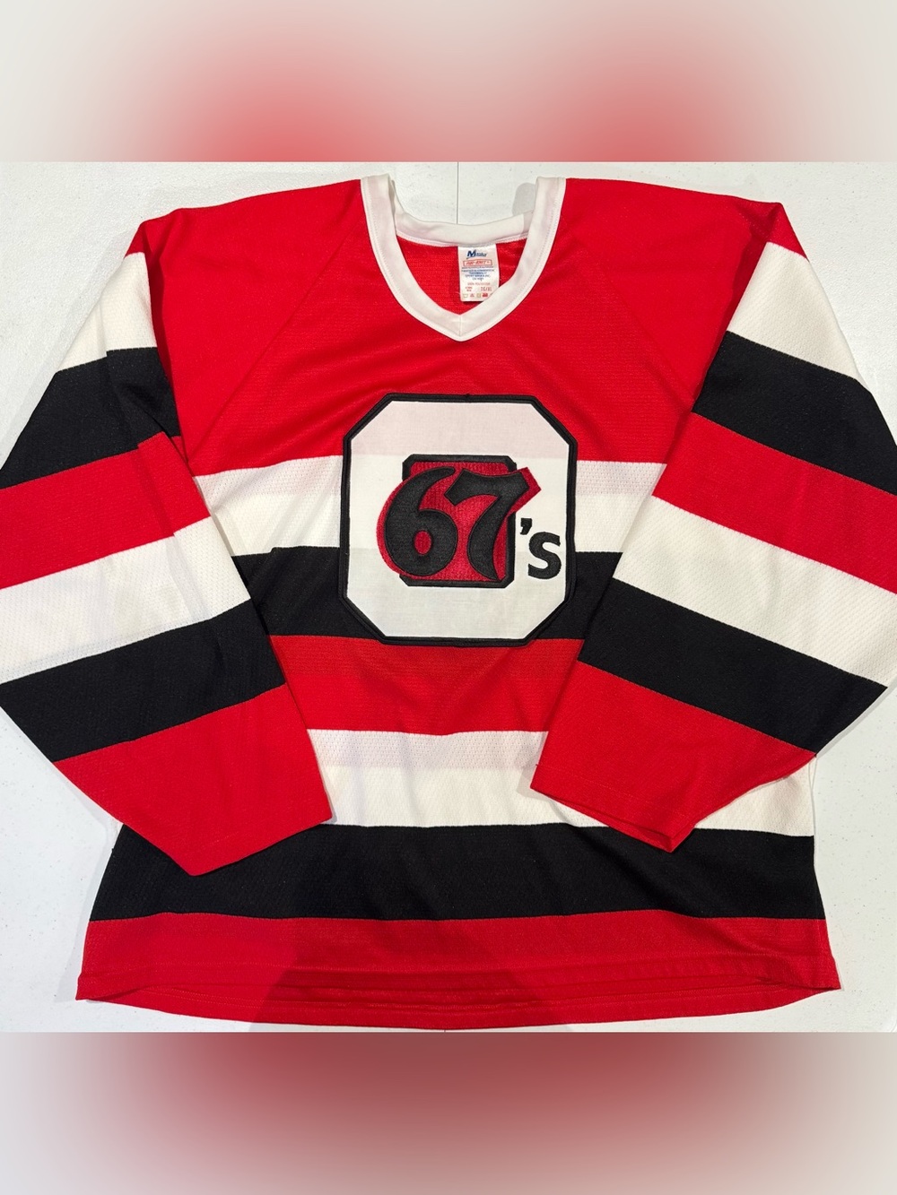 Vintage 90’s Maska CCM Ottawa 67’s OHL Hockey jersey size XL